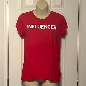 Express Red Influencer Tee
